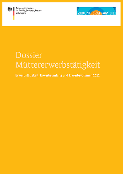 Cover des Dossiers "Müttererwerbstätigkeit"