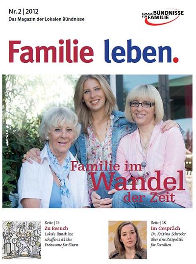 Cover des Magazins Familie leben Familie im Wandel der Zeit