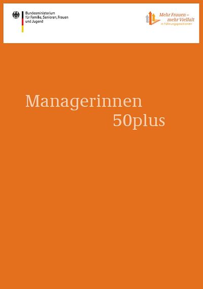 Cover der Broschüre Managerinnen 50plus