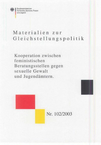 Cover der Broschüre der Materialie zur Gleichstellung Nr. 102/2003