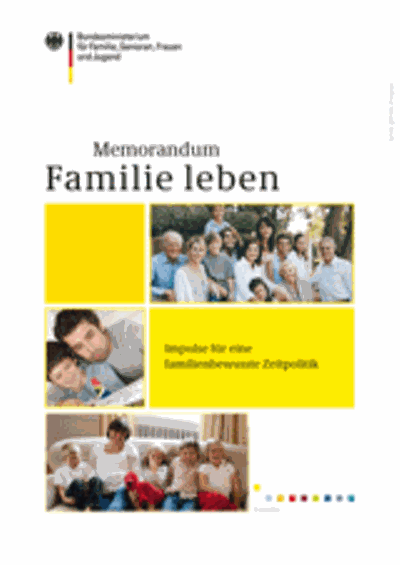 Cover des Memorandum "Familie leben"