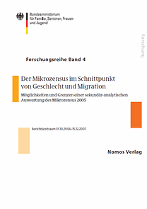 Cover des Forschungsreihenbands "Der Mikrozensus im Schnittpunkt von Geschlecht und Migration"
