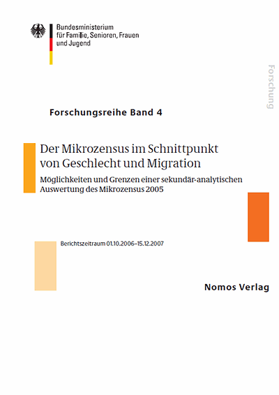 Cover des Forschungsreihenbands "Der Mikrozensus im Schnittpunkt von Geschlecht und Migration"