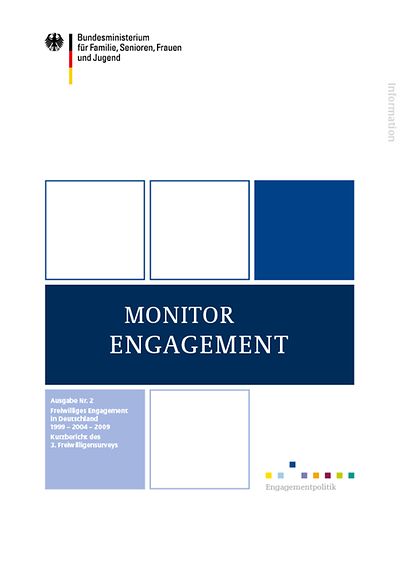 Cover der Broschüre Monitor Engagement Ausgabe 2