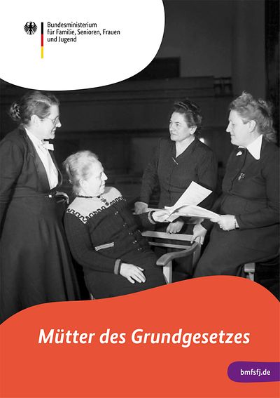 Titelseite der Broschüre "Mütter des Grundgesetzes"