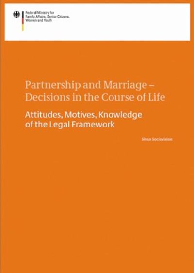 Cover of the brochure Partnership an Marriage- Decisions in the Course of Life