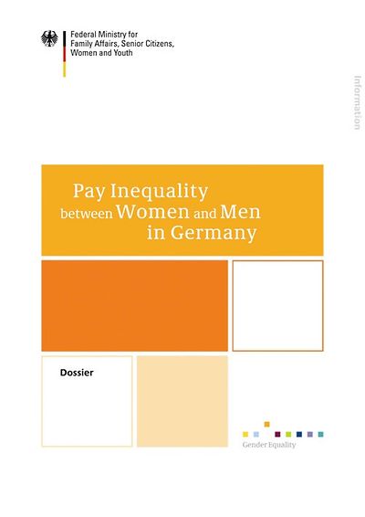 Cover of the brochure Pay Inequality between Women and Men in Germany