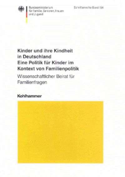 Cover der Schriftenreihe Kinder und ihre Kindheit in Deutschland 