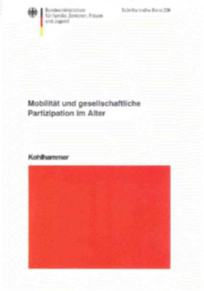 Cover der Schriftenreihe Mobilität und gesellschaftliche Partizipation im Alter