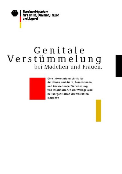 Deckblatt der Broschüre Genitale Verstümmelung bei Mädchen und Frauen