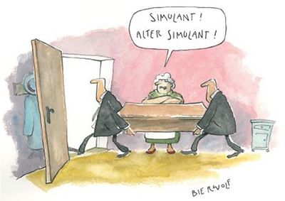 Cover der Postkarte zum Karikaturenwettbewerb "Schluss mit lustig?"