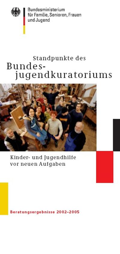 Foto: Deckblatt der Publikation "Standpunkte des Bundesjugendkuratoriums"