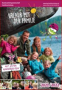 Titelseite des Katalogs "Urlaub mit der Familie 2021/2022"