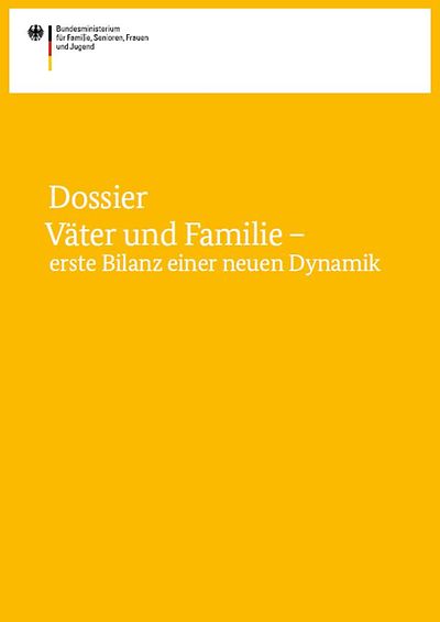 Cover des Dossiers "Väter und Familie - erste Bilanz einer neuen Dynamik"