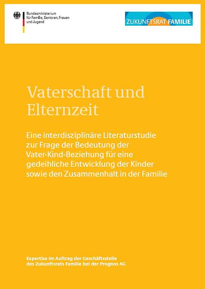 Cover "Studie 'Vaterschaft und Elternzeit'"