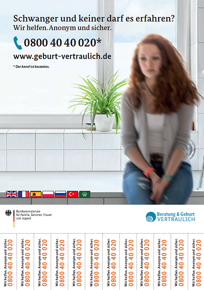 Bild Plakat "Vertrauliche Geburt - Plakate (3 Motive)"