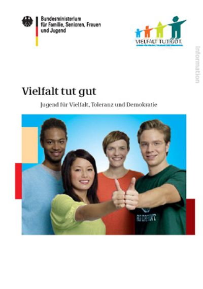 Deckblatt Vielfalt tut gut - Jugend für Vielfalt, Toleranz und Demokratie