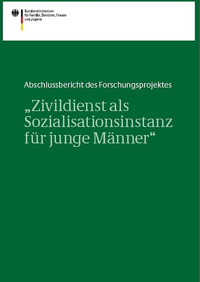 Titelseite der Publikation "Zivildienst als Sozialisationsinstanz für junge Männer"
