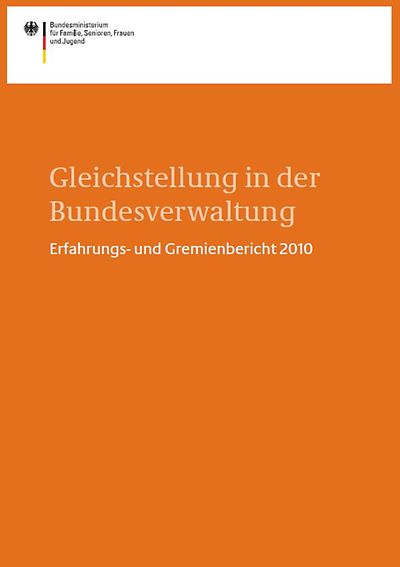 Titelseite: Gleichstellng in der Bundesverwaltung