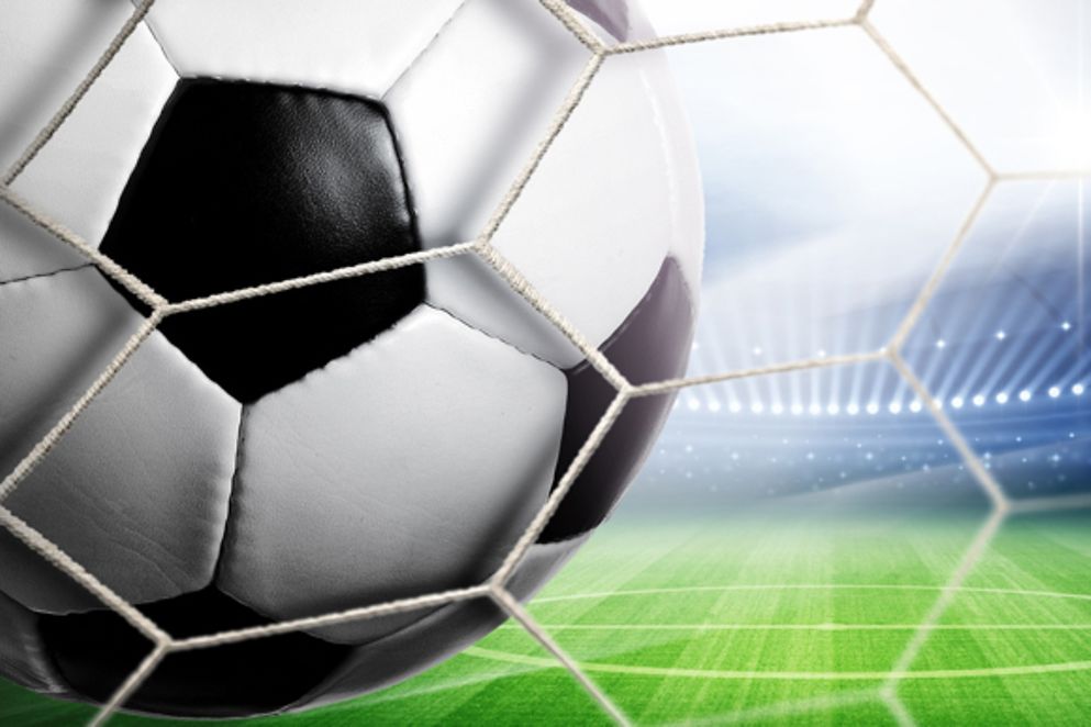 Fußball im Tor