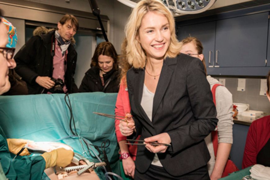 Manuela Schwesig Simulations-Operationssaal. Bildnachweis: Holger Talinski