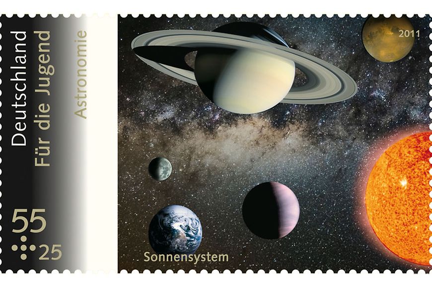 Jugendbriefmarke "Plejaden" (Bildquelle: Stiftung Deutsche Jugendmarke e.V.)