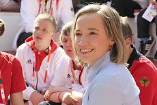 Kristina Schröder besucht in London das Paralympischen Jugendlager. Bildquelle: BMFSFJ