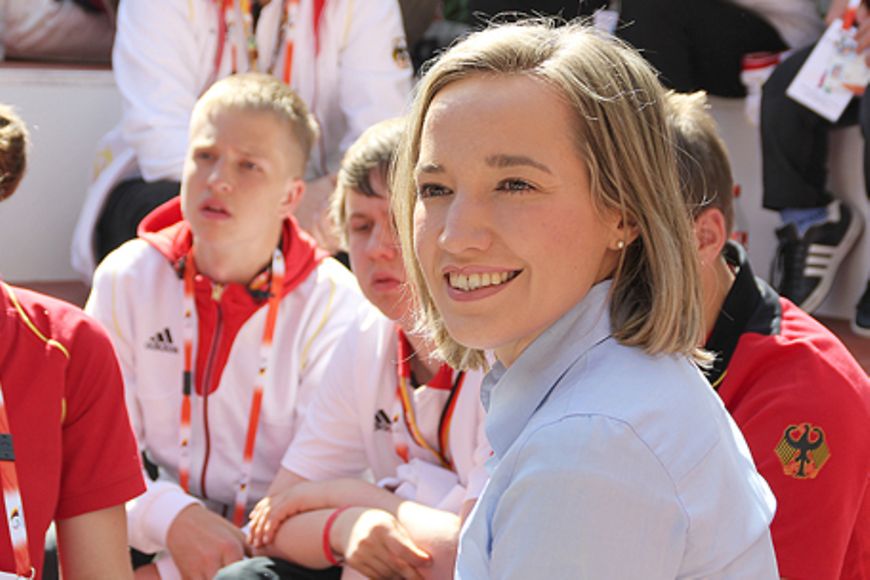 Kristina Schröder besucht in London das Paralympischen Jugendlager. Bildquelle: BMFSFJ