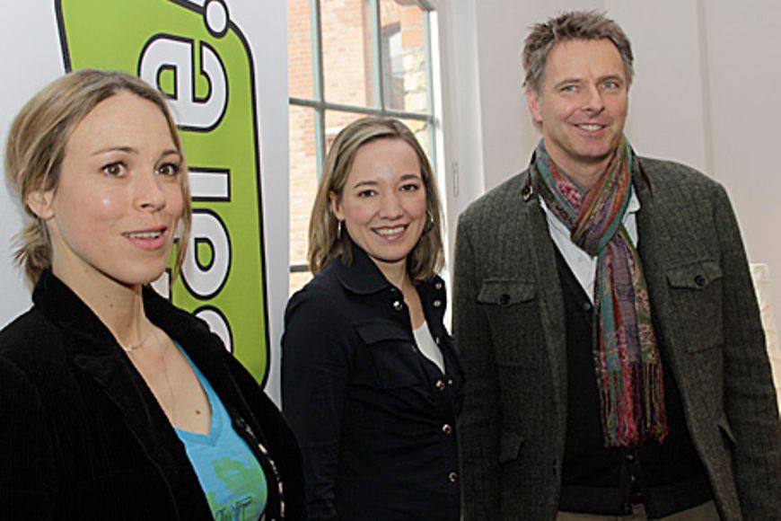 Kristina Schröder zusammen mit dem Moderator Jörg Pilawa und der Schauspielerin Anneke Kim Sarnau