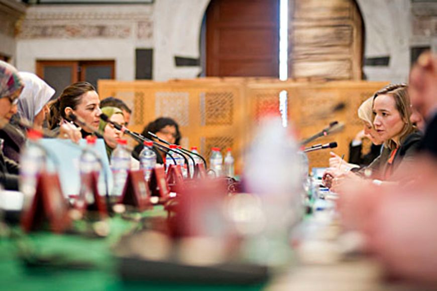 Die Rechte von Frauen sollen in der zukünftigen tunesischen Verfassung verankert werden. Bildquelle: REGIERUNGonline / Bergmann